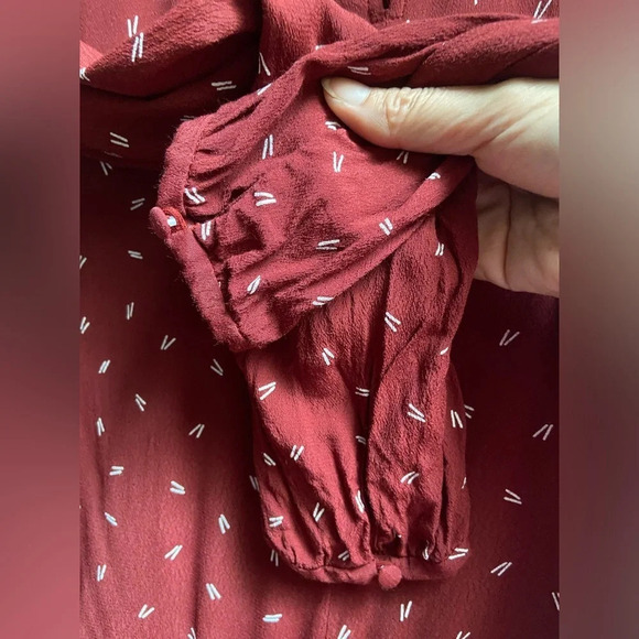 Ann Taylor LOFT Floral Ruffle Trim  Shift Dress Sz S - Picture 7 of 13